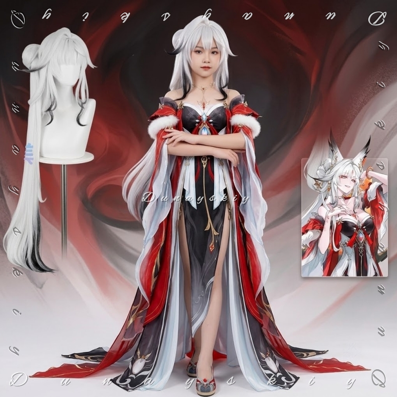 Anime Cosplay Outfits Female - ฟ็อกซ์ ซินเย่หูชุดคอสเพลย์ฮาโลวีนมูนเวล วูเธอริง เวฟส์ตัวละครหญิงในเกมชุดอุปกรณ์เสริมสำหรับงานคอมมิคคอน