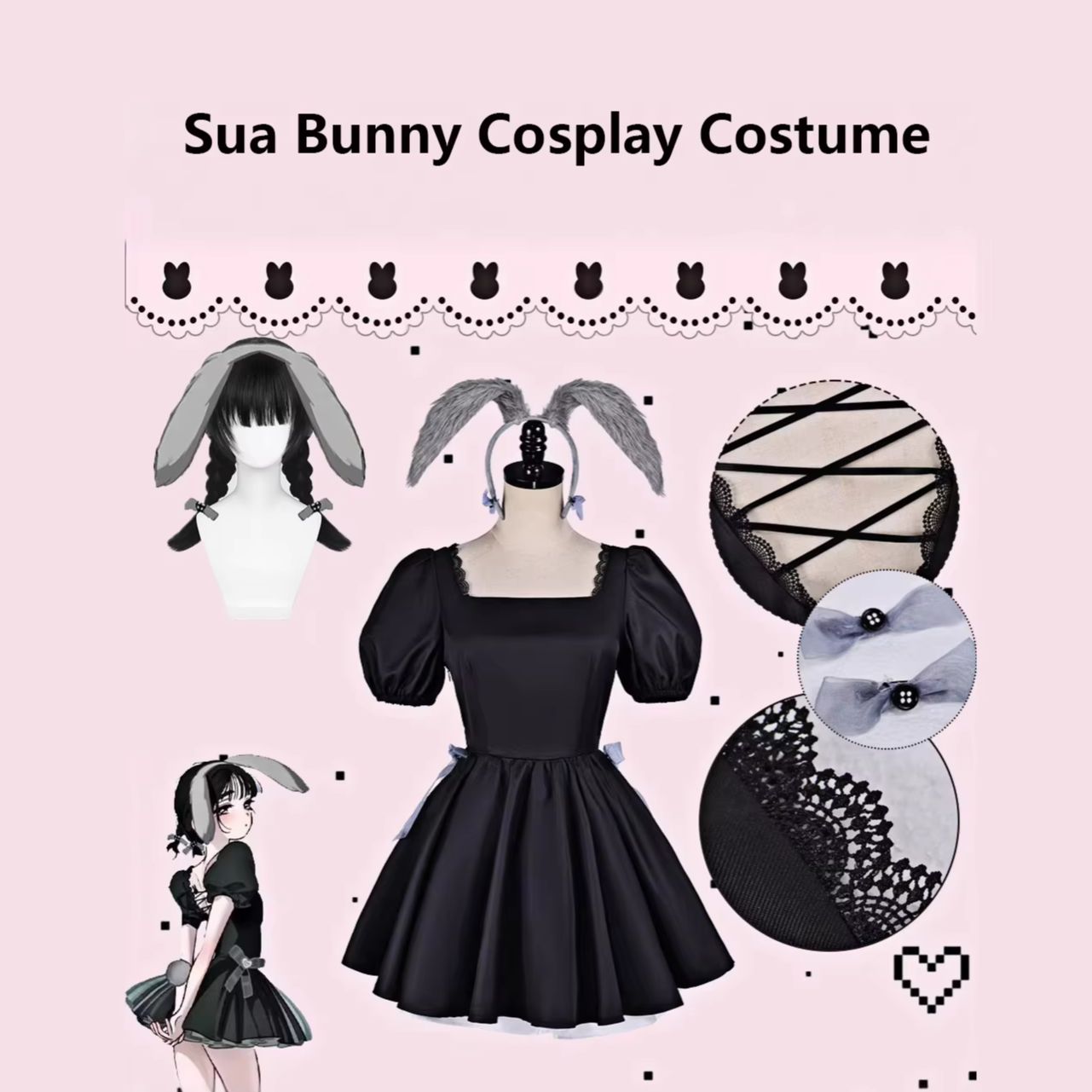 Cosplay Anime Bunny Girl - ชุดคอสเพลย์สาวกระต่ายสไตล์คาเฟ่ ฉลองครบรอบ 3 ปีของ Alien Stage