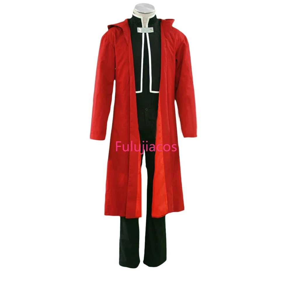 Fullmetal Alchemist Coat - Fulujiacos Fullmetal Alchemist Edward Elric คอสเพลย์เครื่องแต่งกายชุดเสื้อคลุมเสื้อ