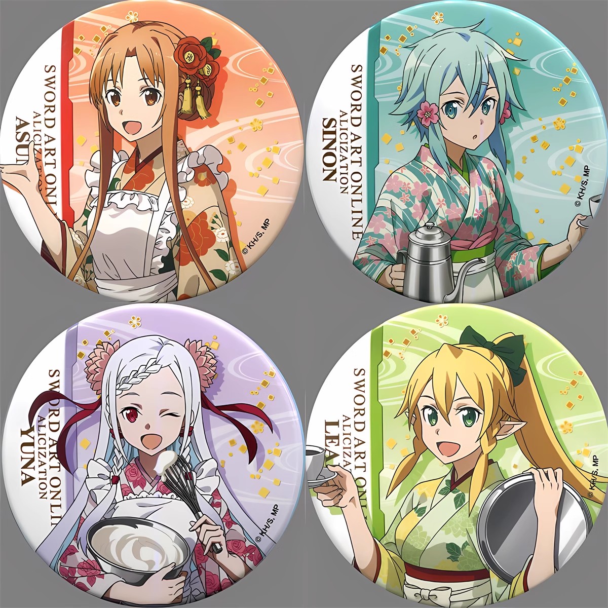 Sword Art Online Cape - 58 มม.อะนิเมะดาบศิลปะออนไลน์ SAO Yuuki Asuna Asada