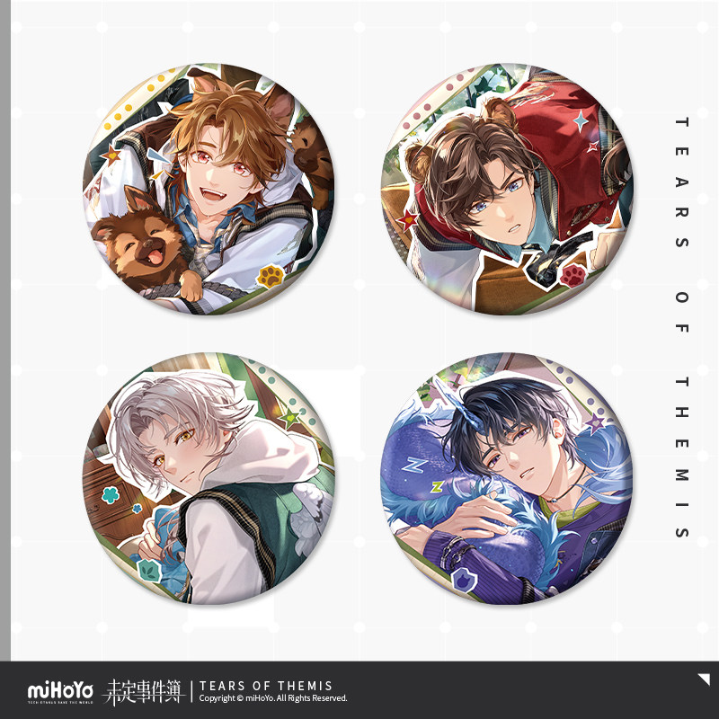 Anime Cosplay For Halloween - ตราสัญลักษณ์โลหะลายการ์ตูน Tears of Themis ลุค เพียร์ซ