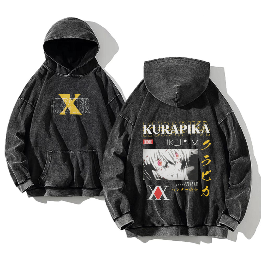 Black Clover Grimoire - Anime Hunter X Hunter Killuaพิมพ์ล้างHooded Men