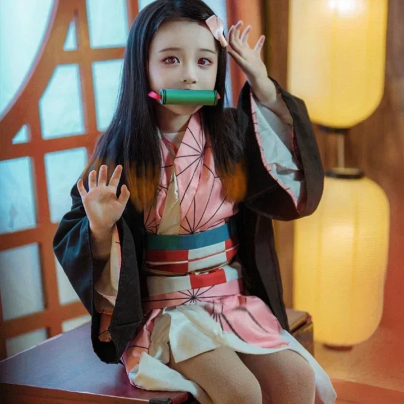 Demon Slayer Haori - ชุดคอสเพลย์อนิเมะ คามาโดะ เนซึโกะ ชุดยายบะ คิโมโน ฮาโอริ