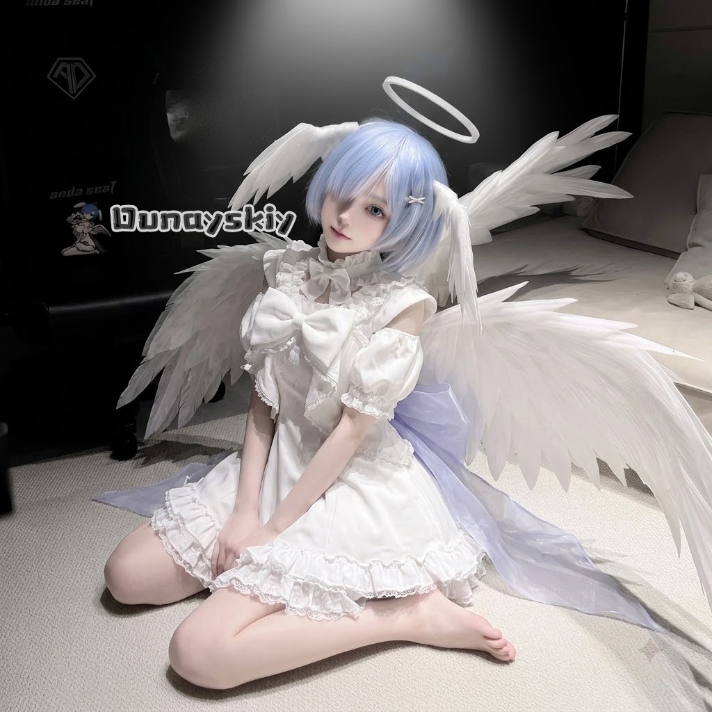 Anime Cosplay Rem - ​ ​ ​ ​ ชุดคอสเพลย์เรม แองเจิล