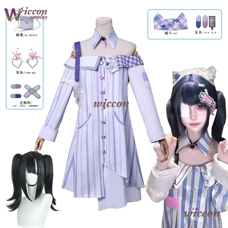Anime Cosplay Ideas For Women - ชุดคอสเพลย์อายแพทช์ จิราย เคอิ อินฟินิตี้ นิกกี้ พร้อมวิกผม