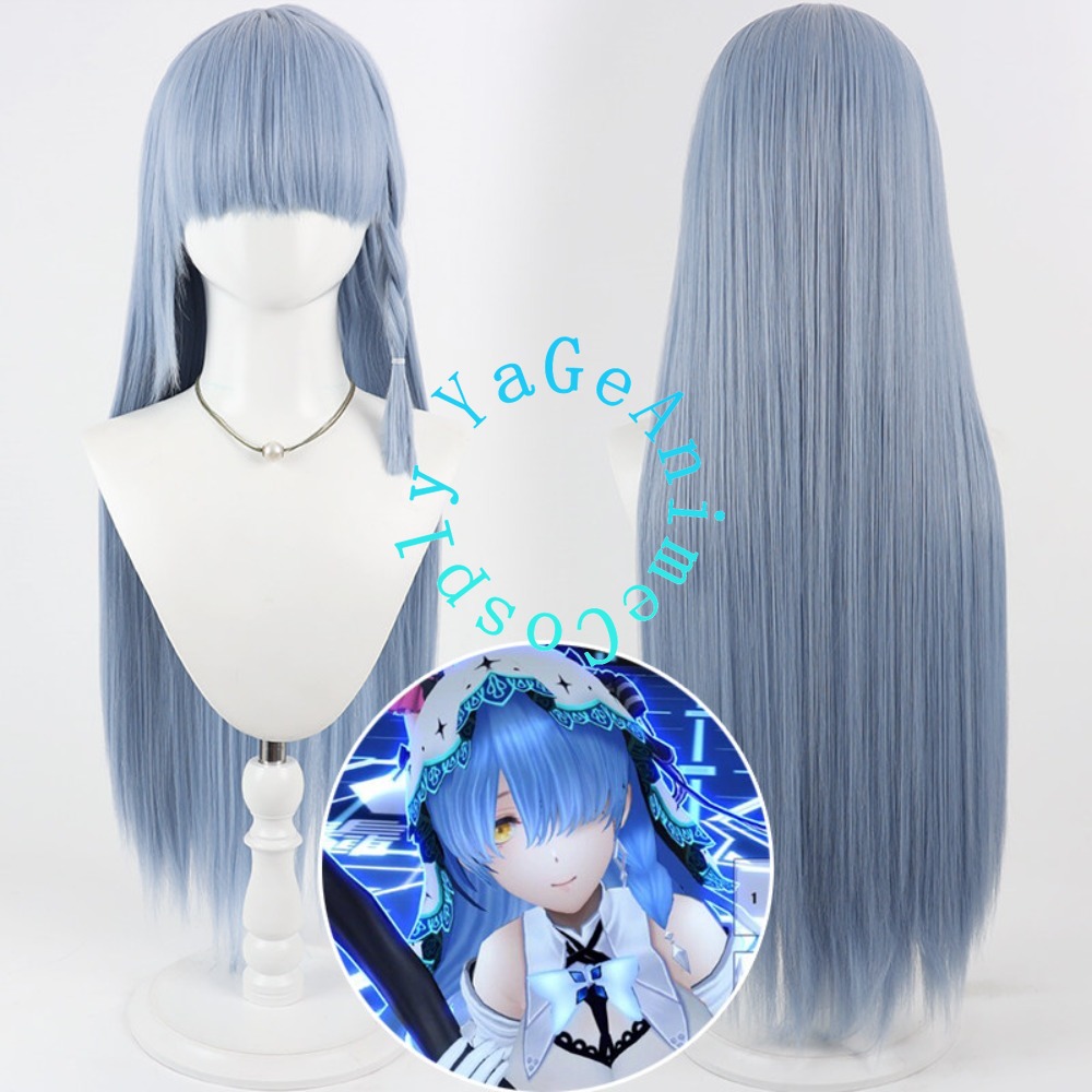 Anime Cosplay Rem - วิกคอสเพลย์เรเซโร่ เรม ทรงผมยาวลุ่ย สำหรับงานอีเวนต์อนิเมะ