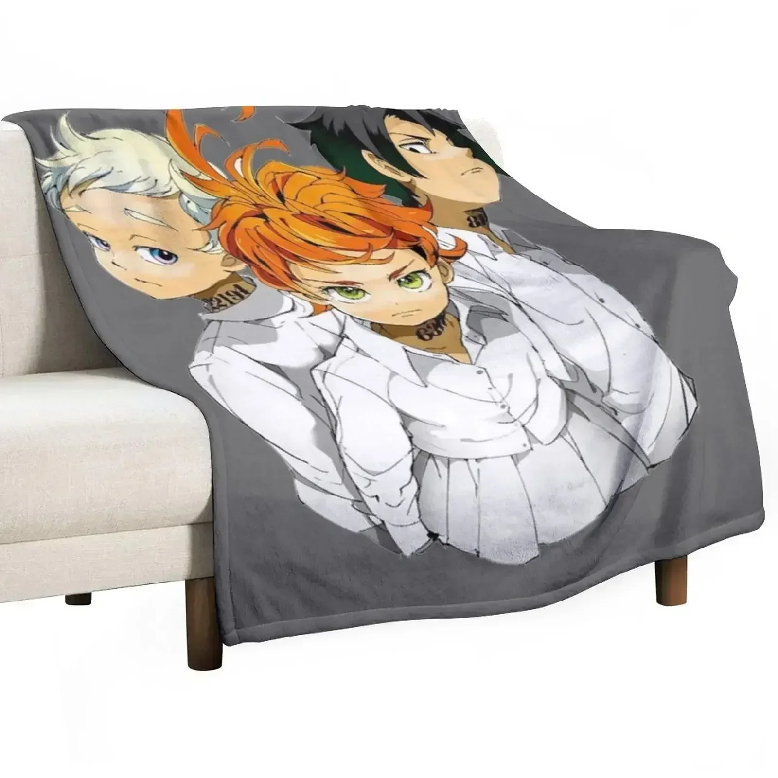 Anime Cosplay Idea - ผ้าห่ม The Promised Neverland สำหรับนอนพักผ่อน คอสเพลย์