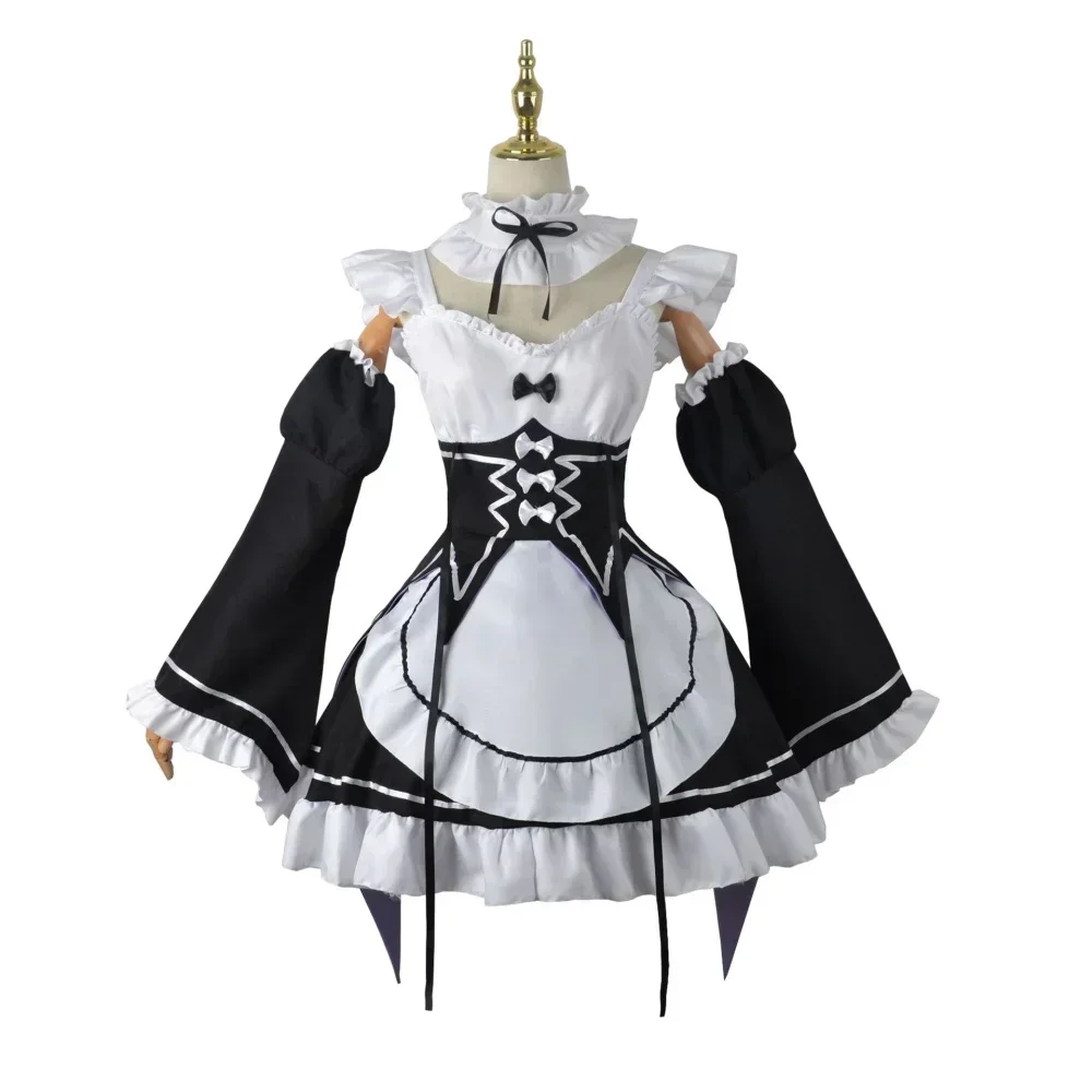 Anime Cosplay Rem - อะนิเมะ ราม เรม โลลิต้า เมย์ด คอสเพลย์