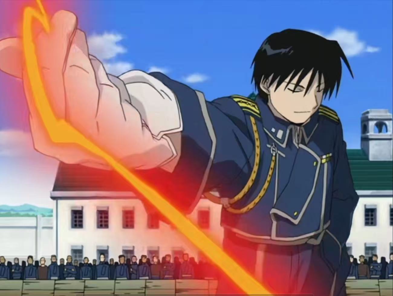 Fullmetal Alchemist Coat - อะนิเมะฟูลเมทัล อัลเคมิสต์ รอย มัสแตนจ์คอสเพลย์เครื่องแต่งกายผู้ใหญ่ชายฮาโลวีนคาร์นิวัลชุดสีฟ้าต่อสู้ชุดทหารเสื้อวิกผม