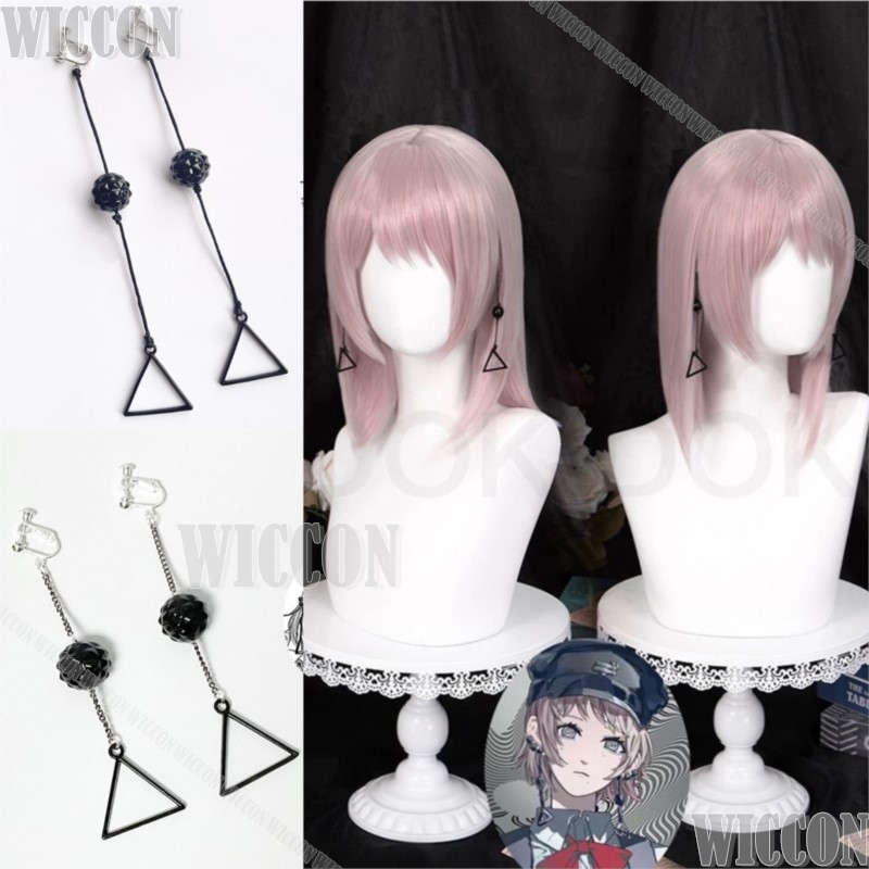 Anime Cosplay Male - ชุดคอสเพลย์อนิเมะ Fami Kiga Famine Devil พร้อมวิกผมสั้นสีม่วงอ่อน