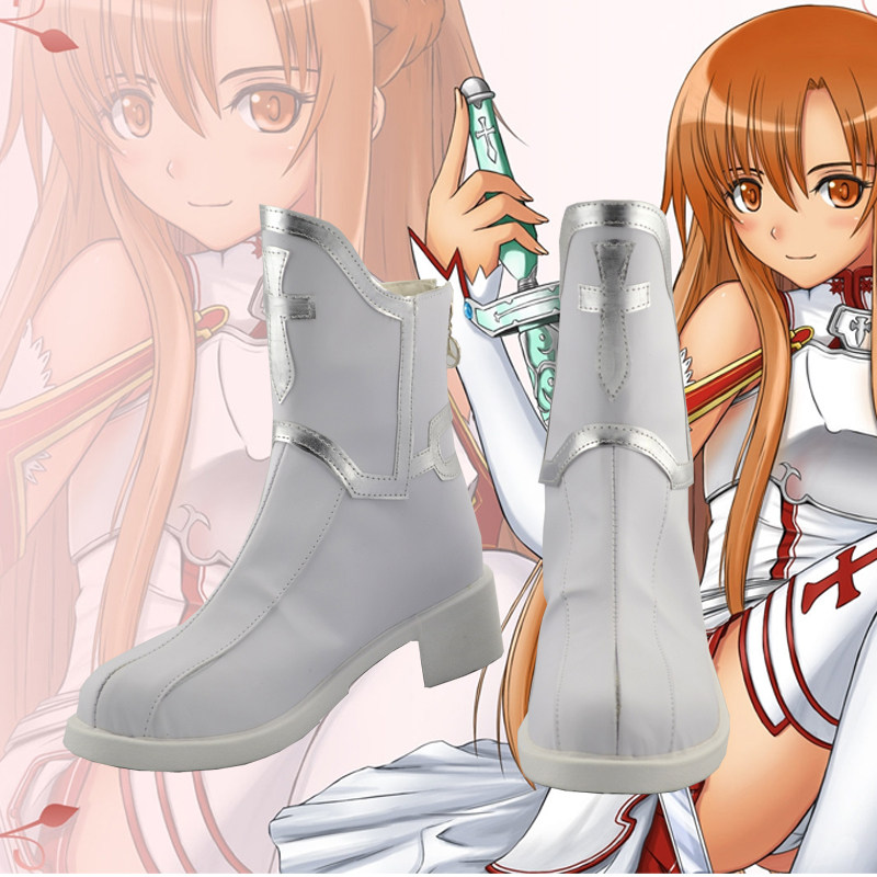 Sword Art Online Cape - เกมอะนิเมะคอสเพลย์รองเท้ายูกิ อาสึนะ ซอว์ดอาร์ตออนไลน์เครื่องแต่งกายฮาโลวีนอุปกรณ์เสริมทำจากวัสดุประกอบฉาก