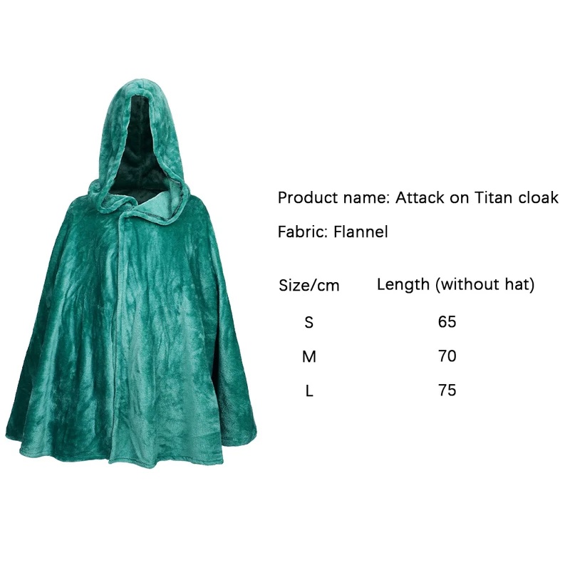 Attack Titan Cloak - ชุดคอสเพลย์ฮาโลวีนใหม่ปี 2026 อนิเมะ Attack on Titan