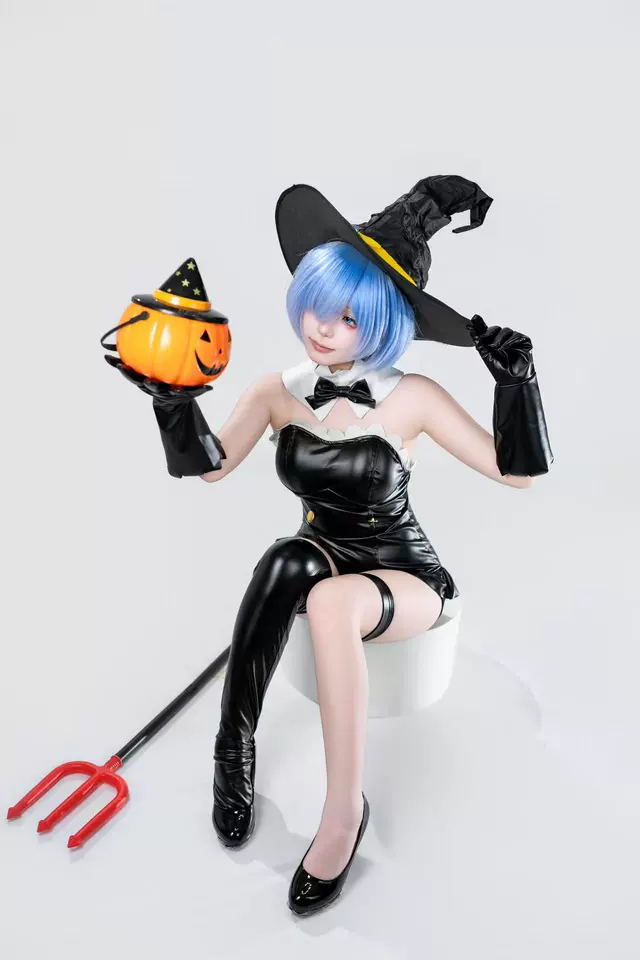 Anime Cosplay Rem - ชุดคอสเพลย์ Re:Zero Rem Phantom Night Magic