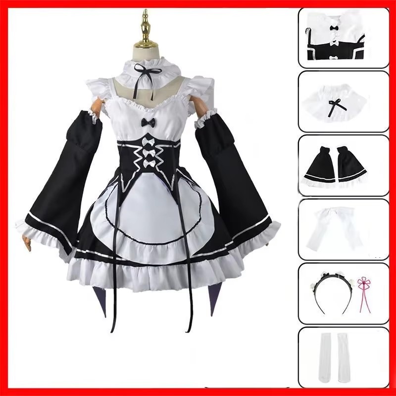 อะนิเมะ Re:Zero Kara Hajimeru  - Anime Cosplay Rem บทวิจารณ์และราคา