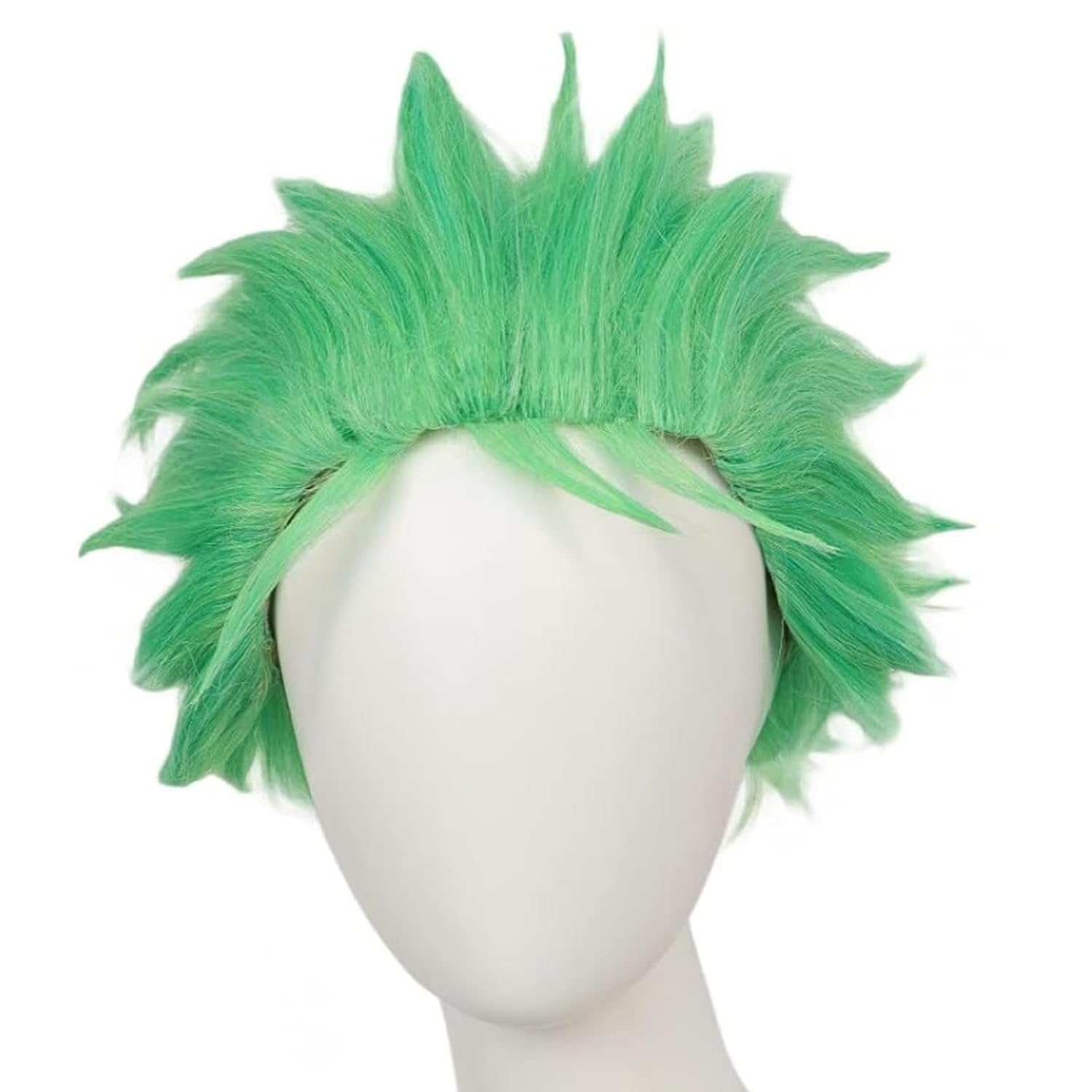 สั้นวิกผมสีเขียวสําหรับชายแสงห - Cosplay Anime Zoro บทวิจารณ์และราคา
