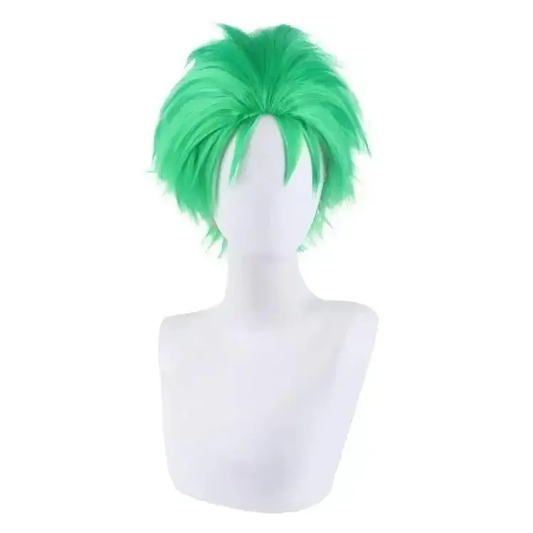 อะนิเมะ Slicked-กลับวิกผมสีเขี - Cosplay Anime Zoro บทวิจารณ์และราคา