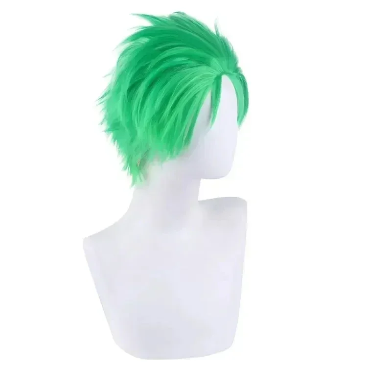อะนิเมะ Slicked-กลับวิกผมสีเขี - Cosplay Anime Zoro บทวิจารณ์และราคา