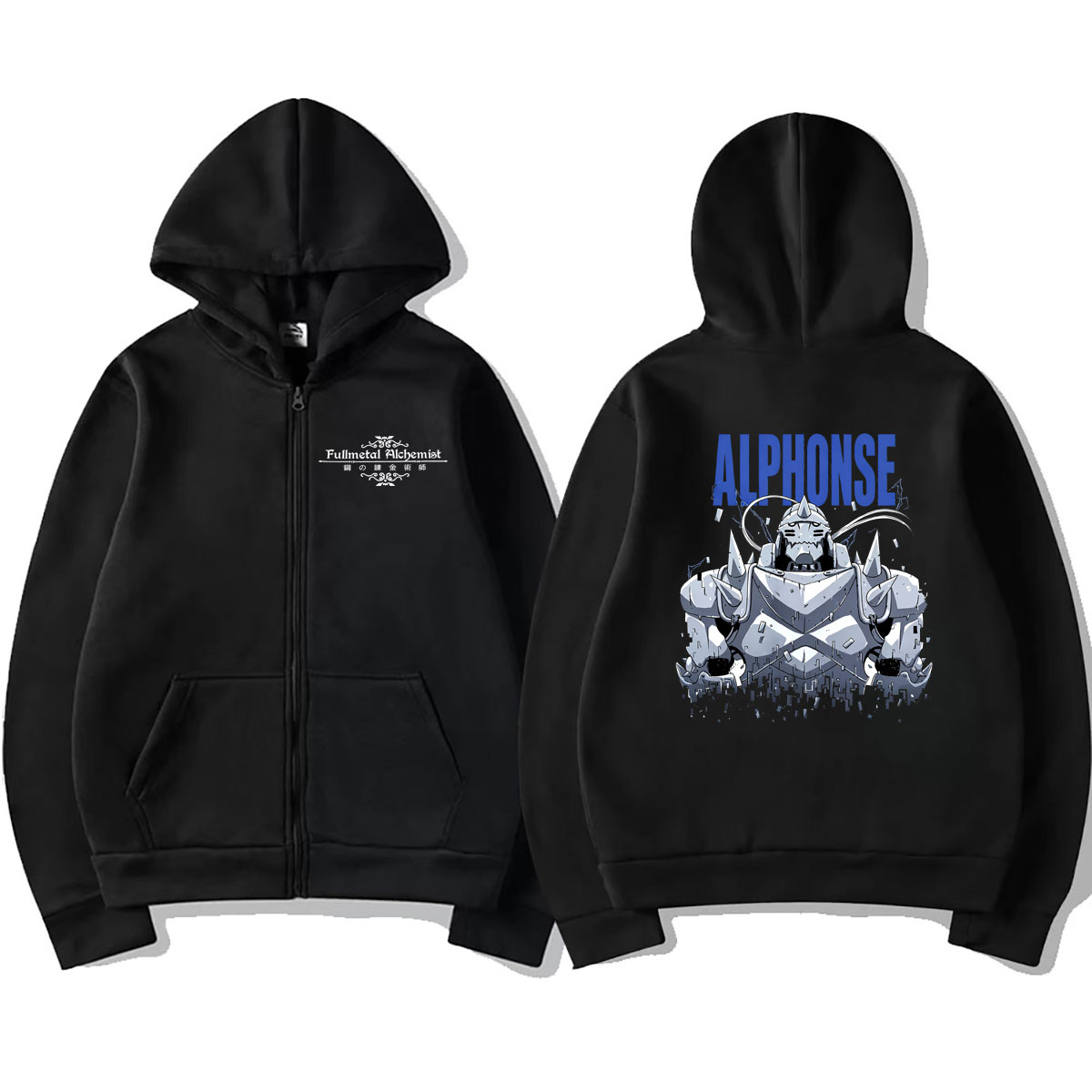 เสื้อฮู้ดซิปพิมพ์ลายอนิเมะฟูลเ - Fullmetal Alchemist Coat บทวิจารณ์และราคา