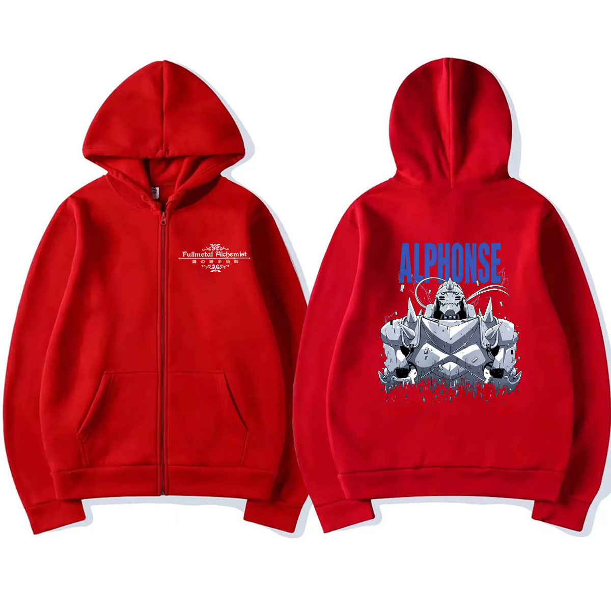 เสื้อฮู้ดซิปพิมพ์ลายอนิเมะฟูลเ - Fullmetal Alchemist Coat บทวิจารณ์และราคา