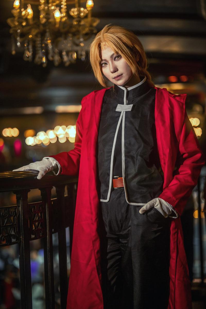 ชุดคอสเพลย์ Edward Elric จากอน - Fullmetal Alchemist Coat บทวิจารณ์และราคา