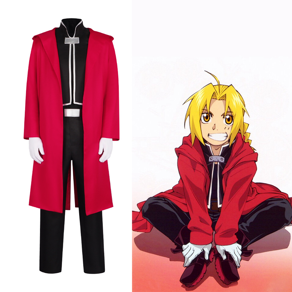 ชุดคอสเพลย์ Edward Elric จากอน - Fullmetal Alchemist Coat บทวิจารณ์และราคา