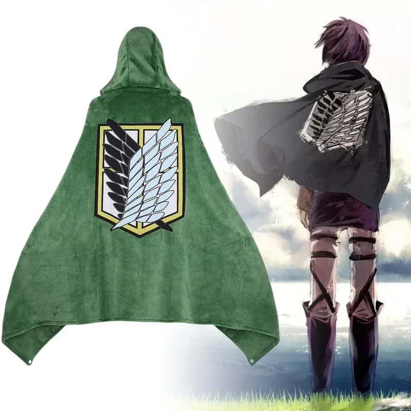 โจมตีTitanผ้าห่มลายสก๊อตอะนิเม - Attack Titan Cloak บทวิจารณ์และราคา