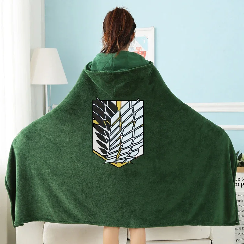 โจมตีTitanผ้าห่มลายสก๊อตอะนิเม - Attack Titan Cloak บทวิจารณ์และราคา
