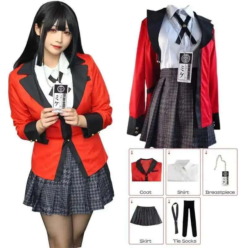 อะนิเมะ Kakegurui Jabami Yumek - Anime Cosplay Japanese Girl บทวิจารณ์และราคา