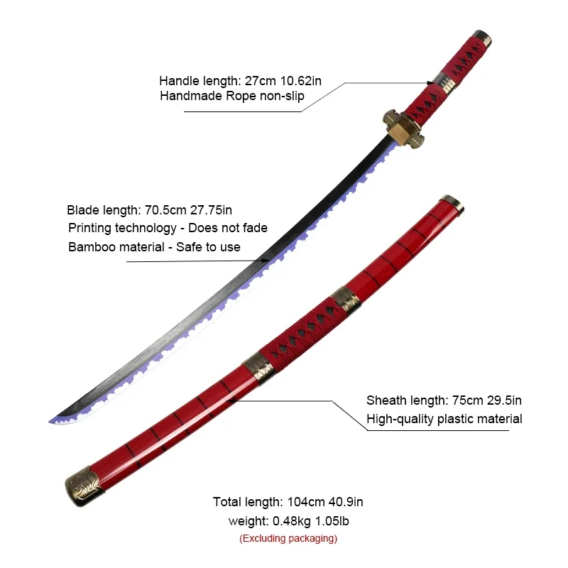 ดาบโรโรโนอา โซโล 3 ชิ้น ปี 202 - Cosplay Anime Zoro บทวิจารณ์และราคา