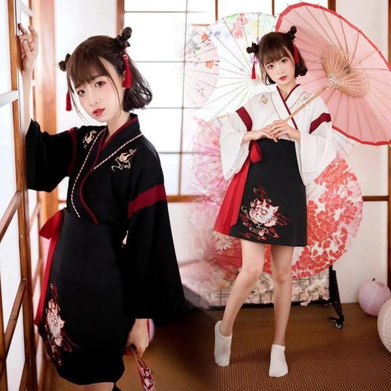 ญี่ปุ่นชุดกิโมโนผู้หญิงสีดําสี - Demon Slayer Haori บทวิจารณ์และราคา