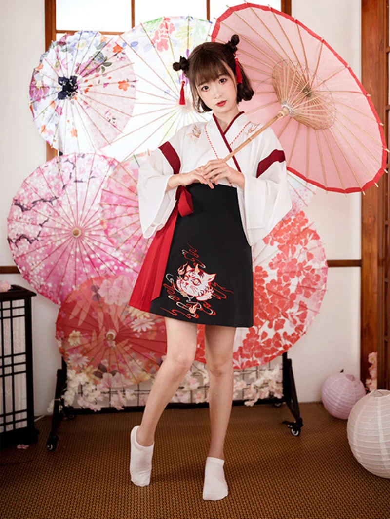 ญี่ปุ่นชุดกิโมโนผู้หญิงสีดําสี - Demon Slayer Haori บทวิจารณ์และราคา