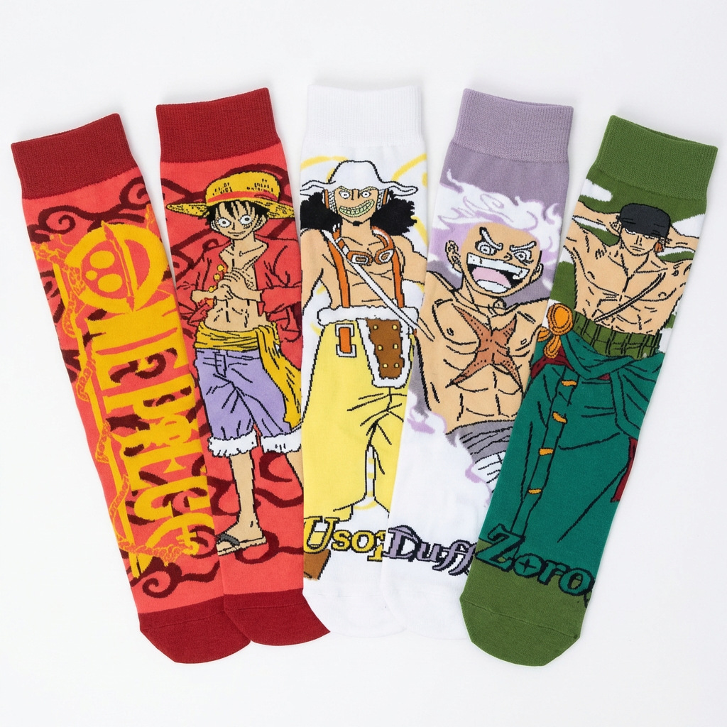 ถุงเท้าลายการ์ตูนอนิเมะวันพีซ  - Cosplay Anime Zoro บทวิจารณ์และราคา
