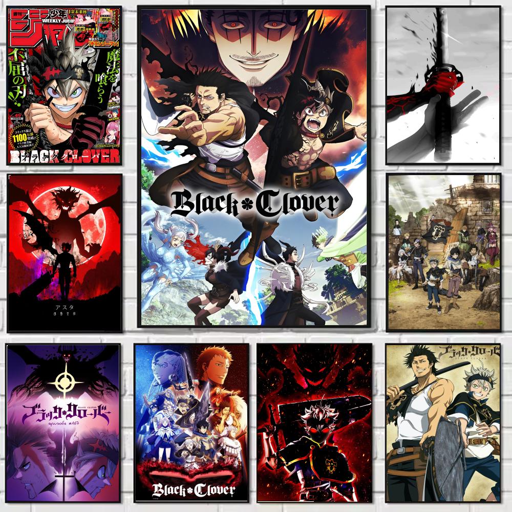 โปสเตอร์อนิเมะ B-Black Hot Clo - Black Clover Grimoire บทวิจารณ์และราคา