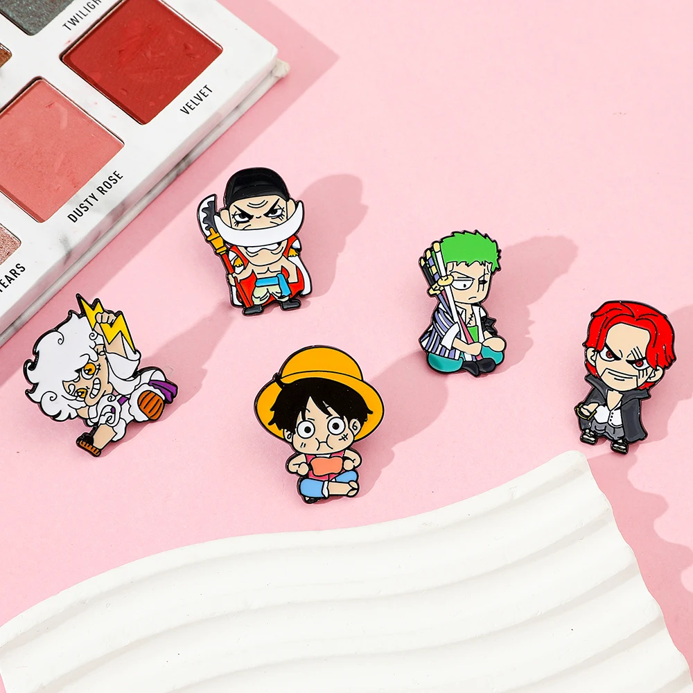 เข็มกลัดโลหะลายตัวละคร 5 ชิ้น  - Cosplay Anime Zoro บทวิจารณ์และราคา