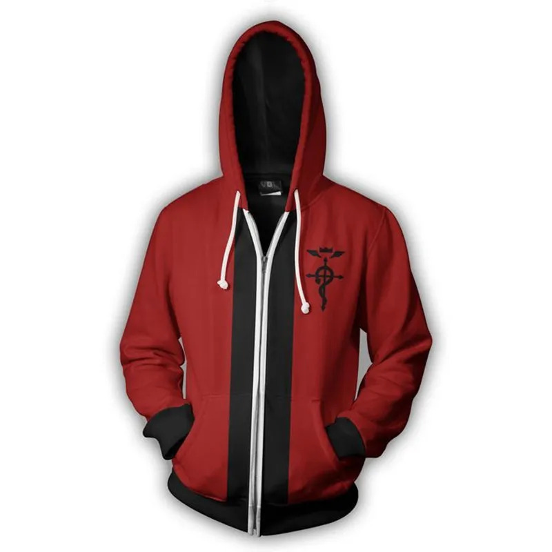 เสื้อแจ็คเก็ตมีฮู้ดแบบซิป ฟูลเ - Fullmetal Alchemist Coat บทวิจารณ์และราคา