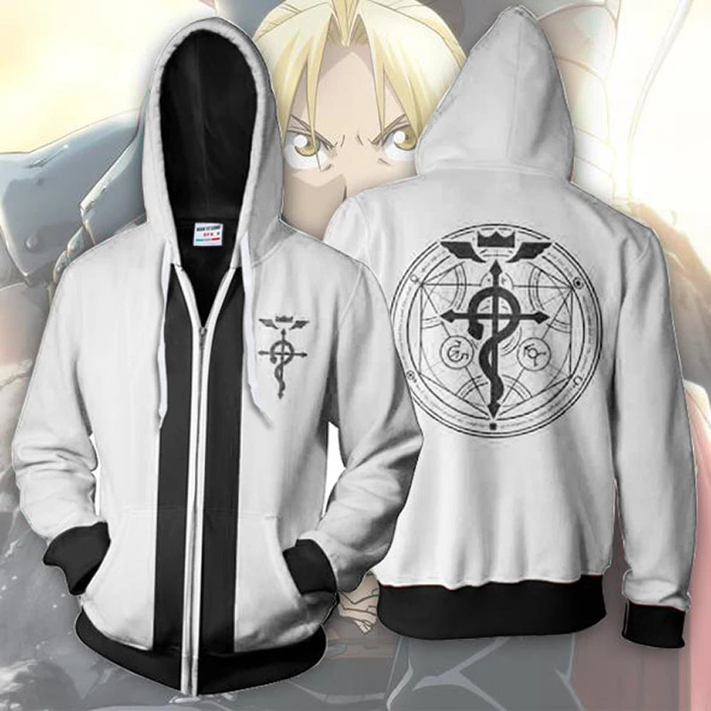 เสื้อแจ็คเก็ตมีฮู้ดแบบซิป ฟูลเ - Fullmetal Alchemist Coat บทวิจารณ์และราคา