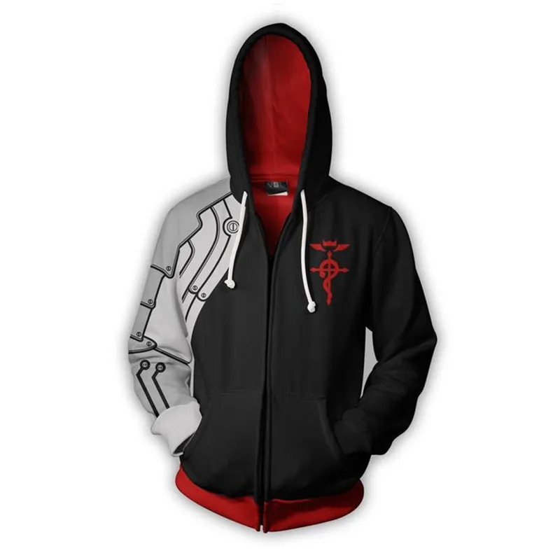 เสื้อแจ็คเก็ตมีฮู้ดแบบซิป ฟูลเ - Fullmetal Alchemist Coat บทวิจารณ์และราคา
